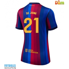 Billiga Barcelona Frenkie de Jong #21 Hemmatröja Dam 2026-27 Kortärmad